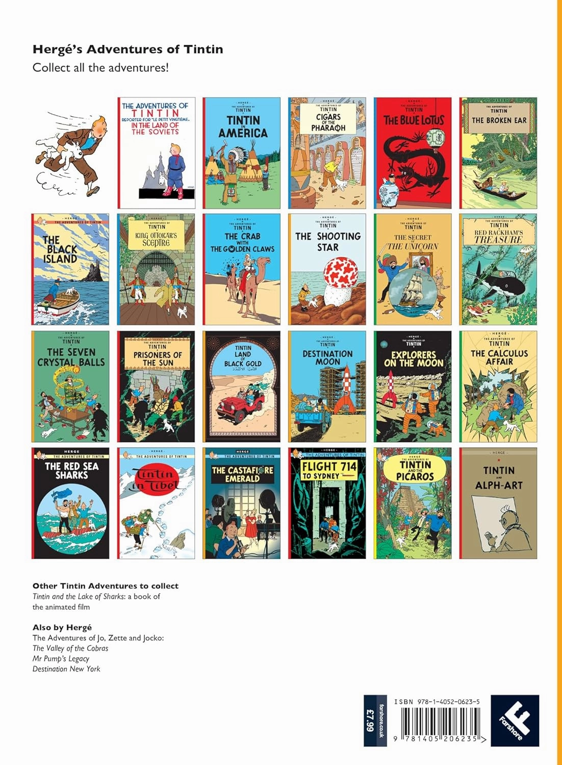 Tintin Red Rackham's Treasure Story Book for ages 7 