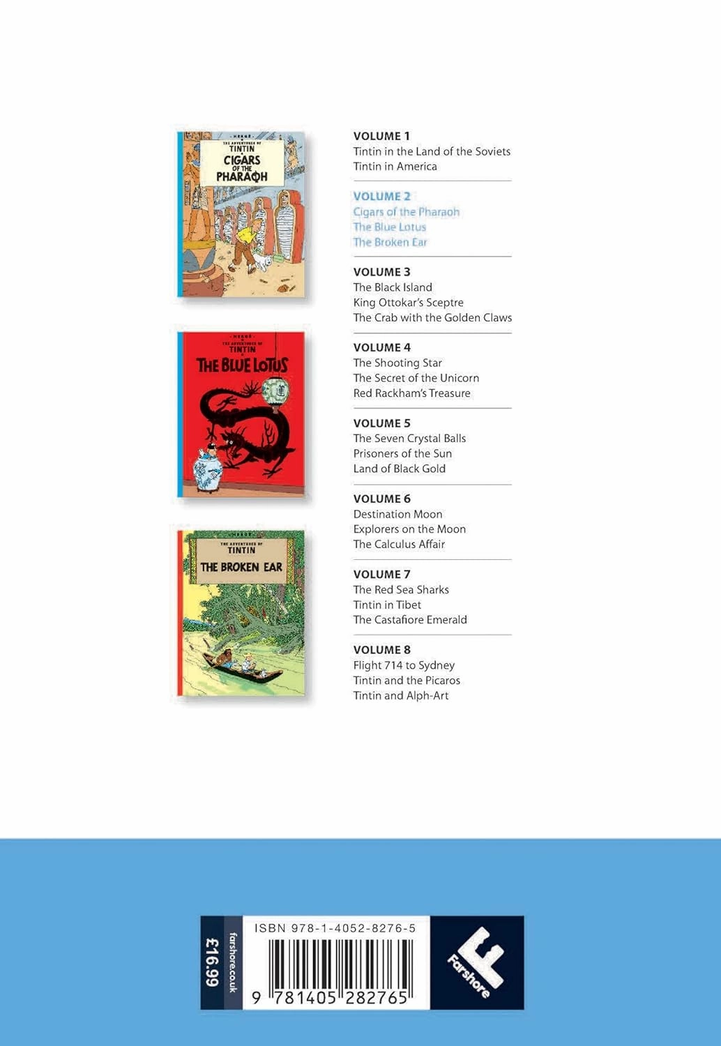 Tintin The Adventures of Tintin Volume 2 Story Book for ages 7 
