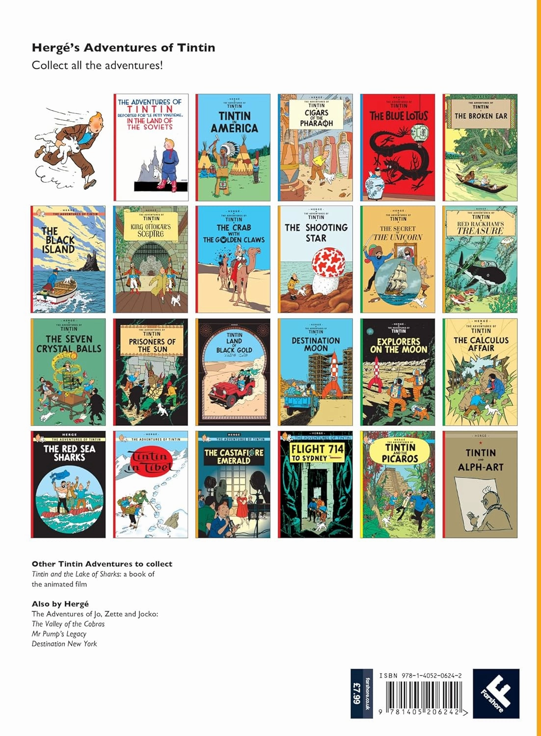 Tintin The Seven Crystal Balls Story Book for ages 7 