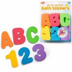 Tobar 36 Letter And Number Bath Stickers