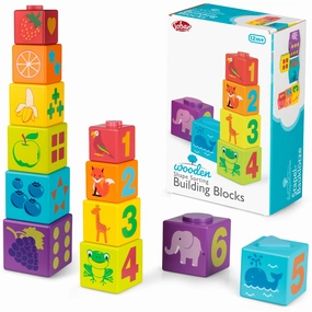 Tobar Wooden Shape Sorting Building Blocks