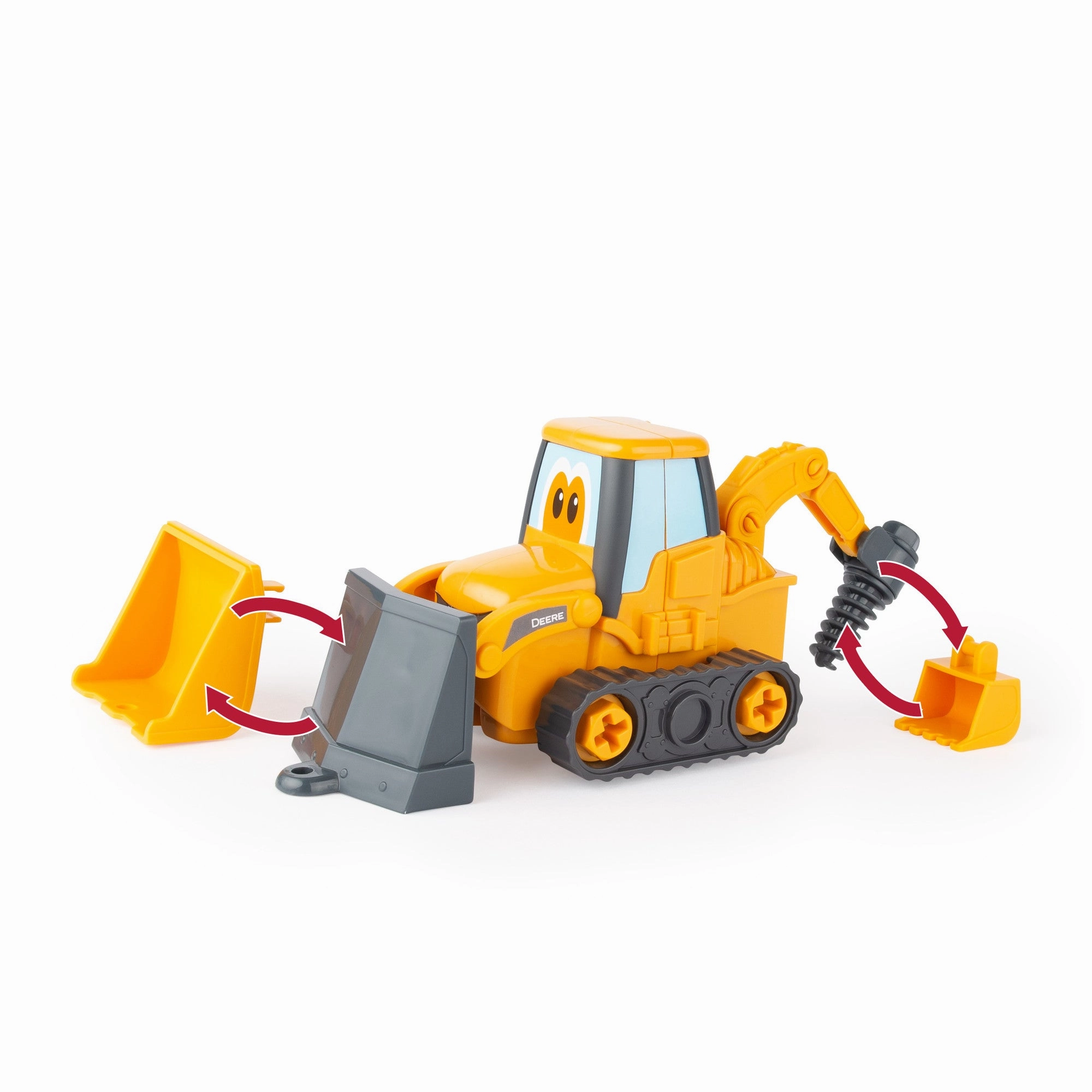 TOMY John Deere Kids Build-A-Buddy Backhoe Loader