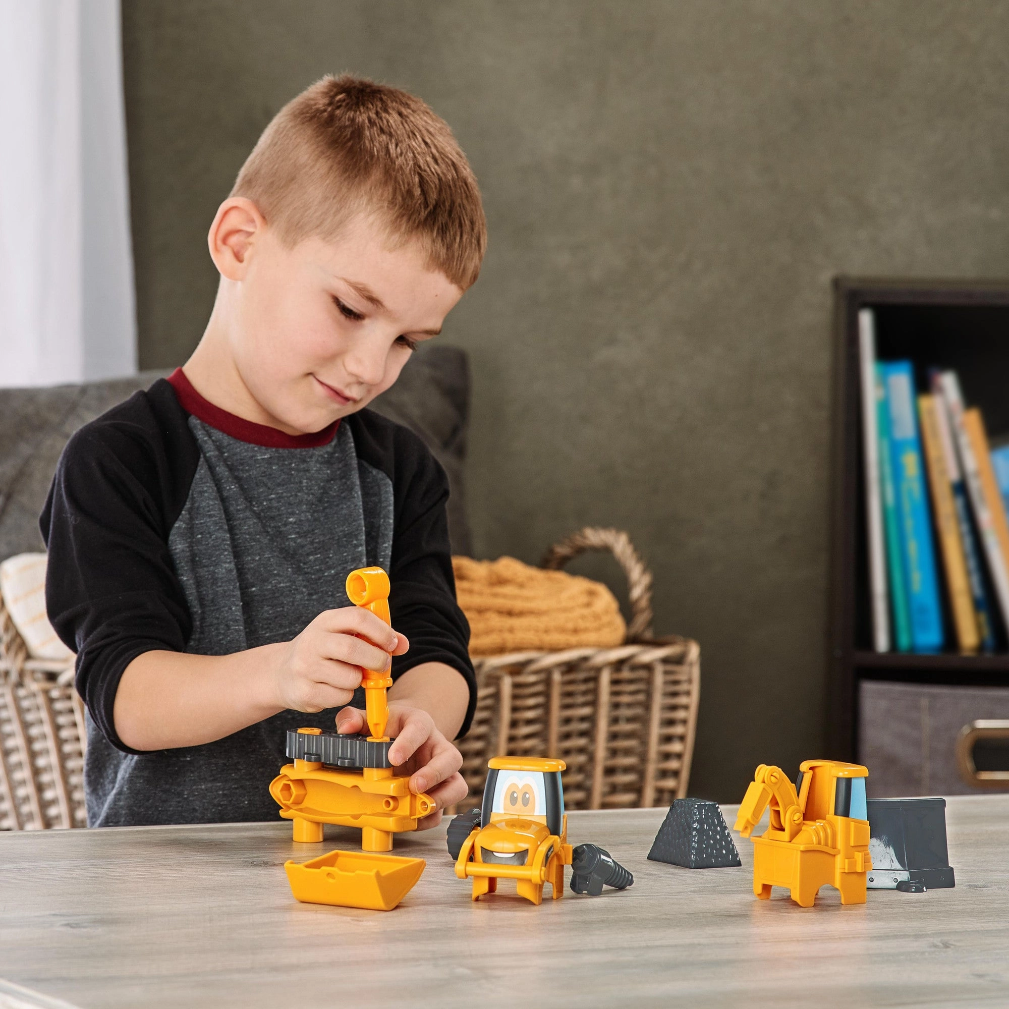 TOMY John Deere Kids Build-A-Buddy Backhoe Loader