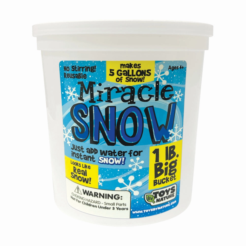 Toys By Nature Miracle Snow Instant Snow Kit  1lb Big Bucket