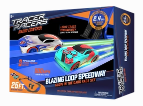 Tracer Racers Blazing Loop Speedway Dual Lane RC Set