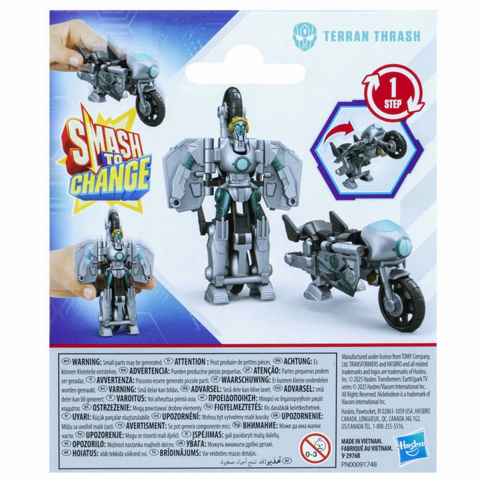 Transformers Earthspark 1 Step Smash Changers Thrash