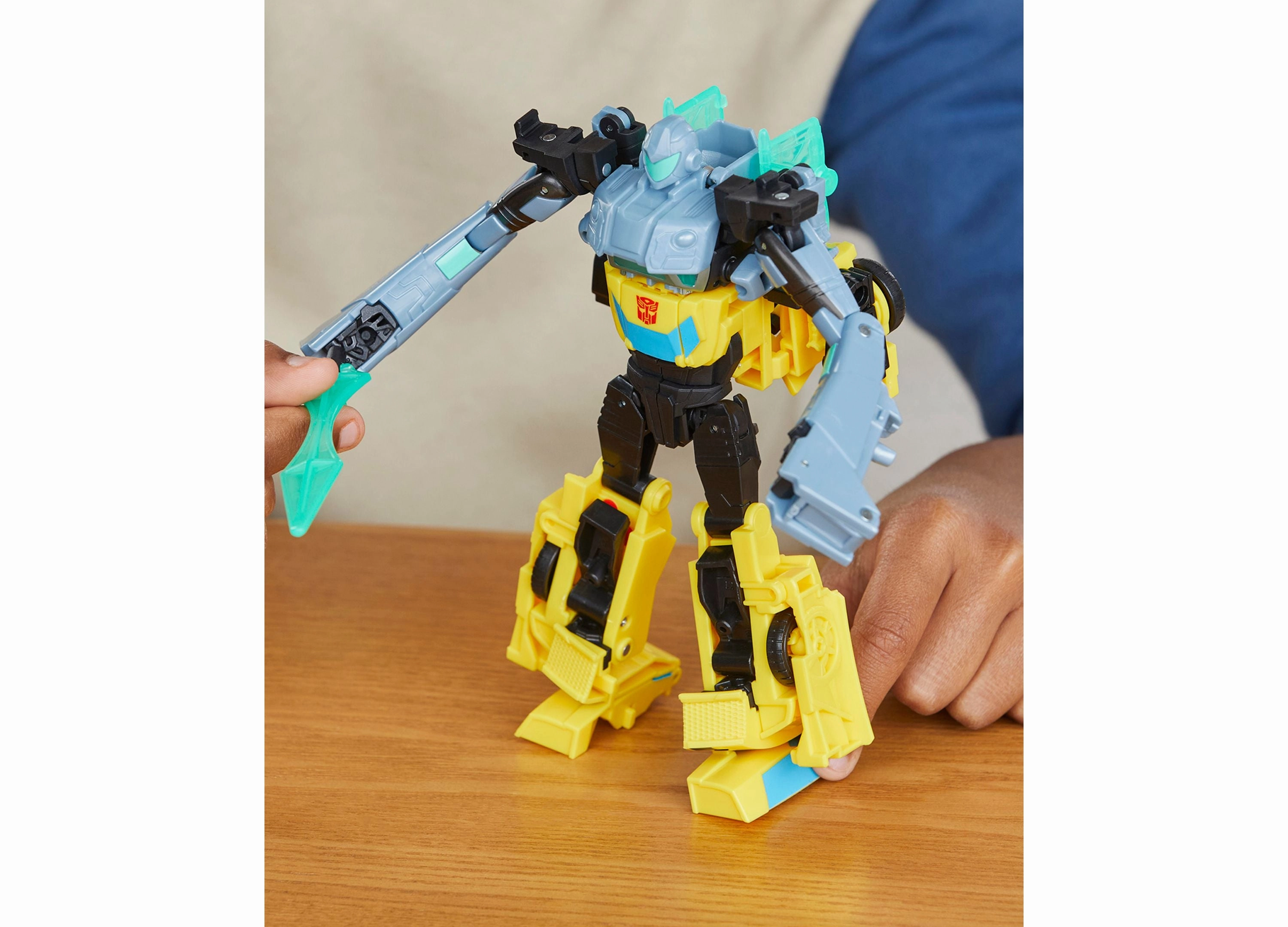 Transformers EarthSpark Cyber-Combiner Bumblebee & Mo Malto Action Figure Set