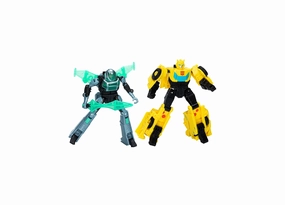 Transformers EarthSpark Cyber-Combiner Bumblebee & Mo Malto Action Figure Set