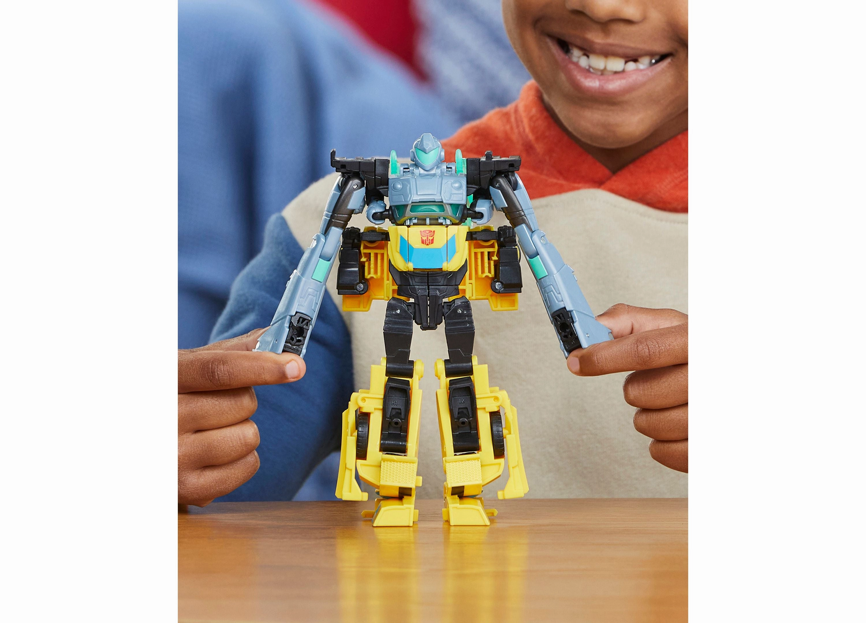 Transformers EarthSpark Cyber-Combiner Bumblebee & Mo Malto Action Figure Set