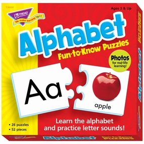 TREND ENTERPRISES Alphabet Match 26-Piece Puzzle Set