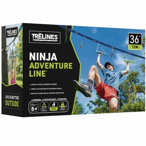 Treslines Ninja Adventure Line 36 ft - Ultimate Outdoor Ninja Warrior Course