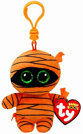 Ty Beanie Boos Clip On Mask The Mummy Orange