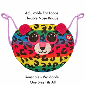 Ty Face Mask Dotty The Multicoloured Leopard