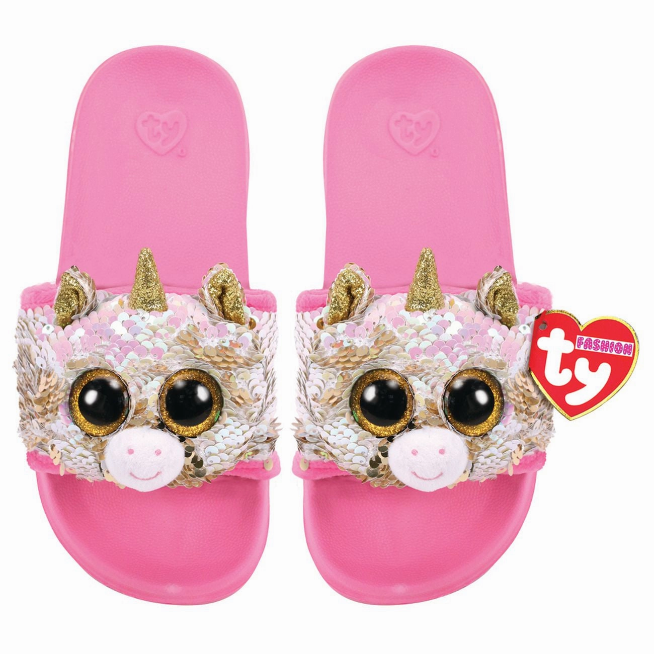 Ty Fashion Sequin Pool Slides L4-6 Fantasia The Unicorn