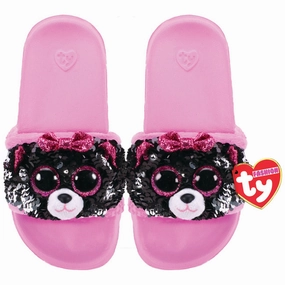 Ty Fashion Sequin Pool Slides M1-3 Kiki The Cat