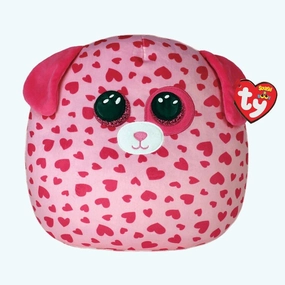 Ty Squish A Boos 35cm Tickle The Pink Dog