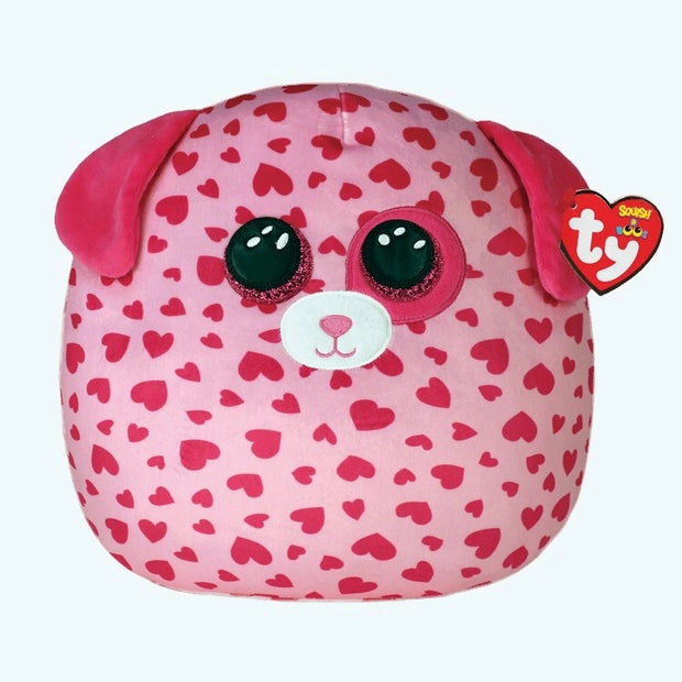 Ty Squish A Boos 35cm Tickle The Pink Dog