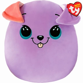 Ty Squishy Beanies 35cm - Bitsy Purple Dog