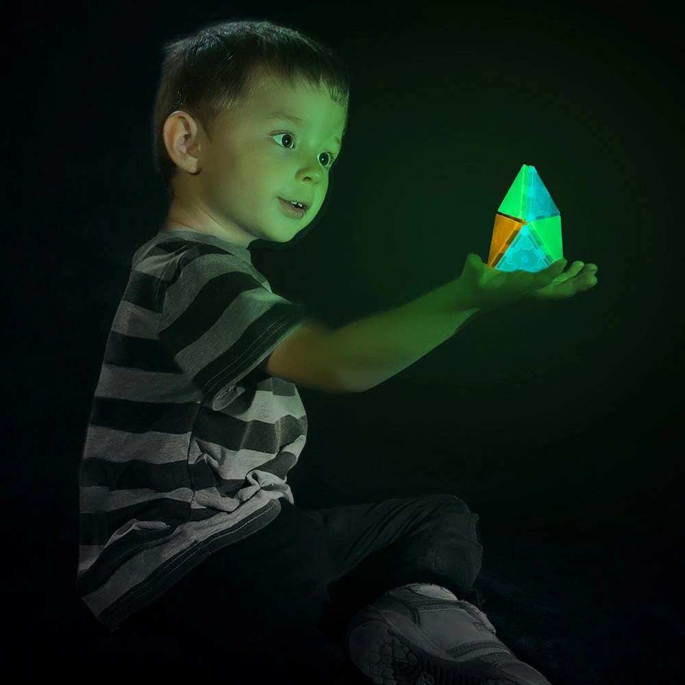 Tytan Magnetic Tiles Glow In The Dark V2.0 Kit - 60pcs