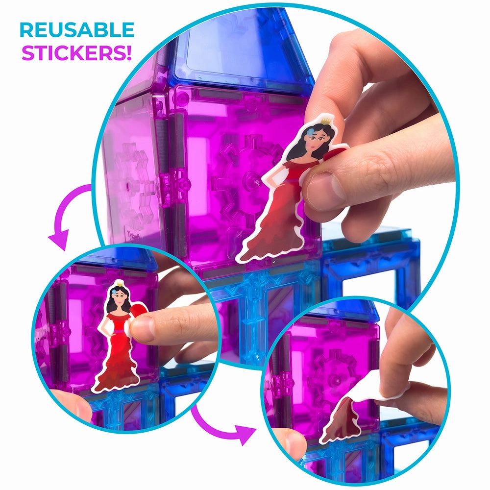 Tytan Magnetic Tiles Pincess Kit - 60Pcs