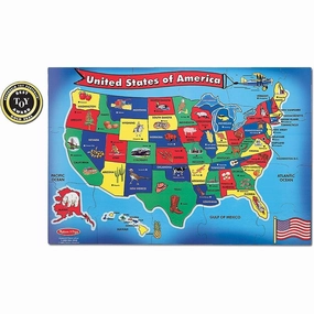 U.S.A. Map Floor Puzzle 51pc