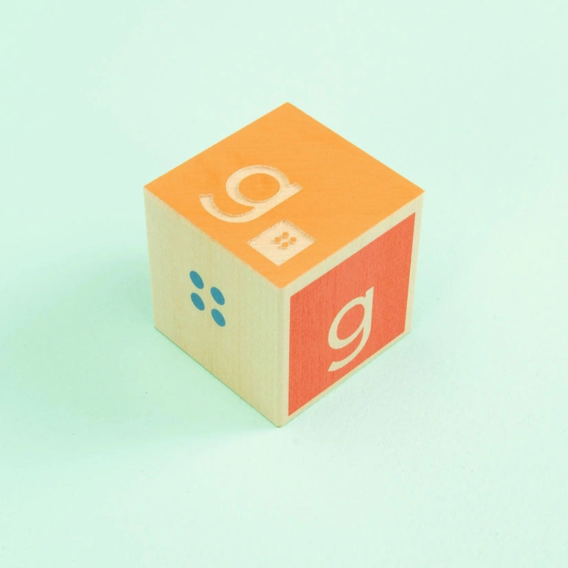 Uncle Goose Wooden Educational Braille Alphabet Blocks for Ages 2 & Up