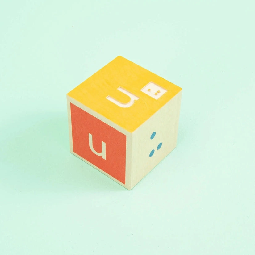 Uncle Goose Wooden Educational Braille Alphabet Blocks for Ages 2 & Up