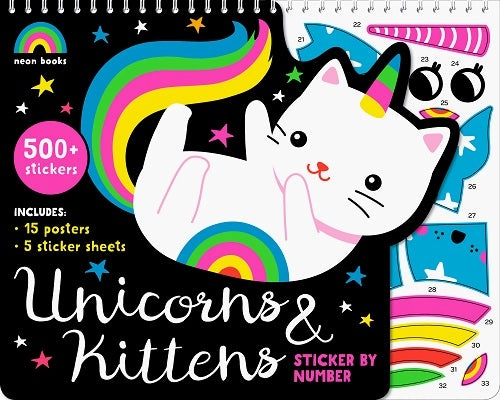 UNICORNS & KITTENS STICKER BY NUMBER