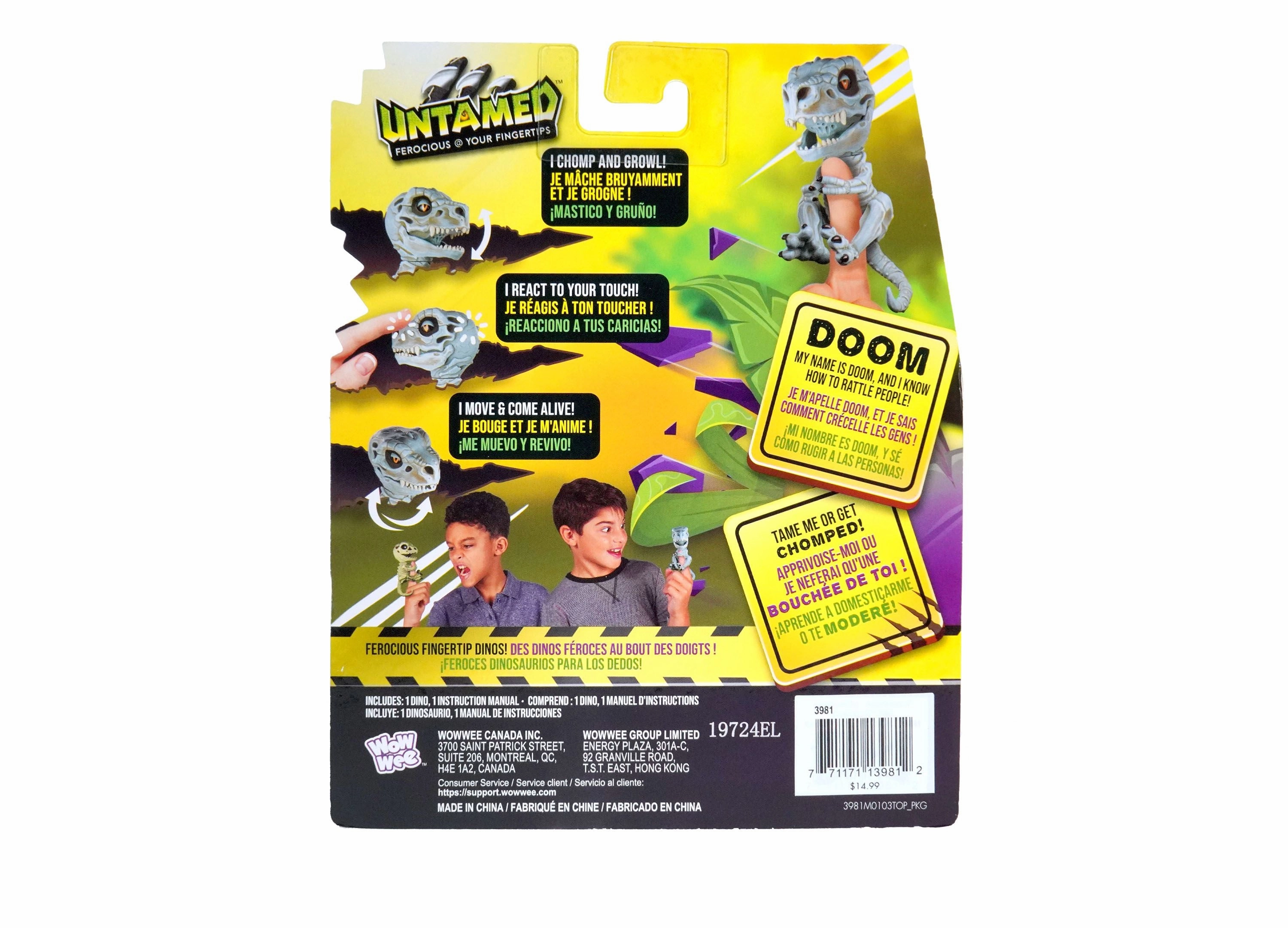 Untamed Skeleton Dino Fingerlings Doom - Multi-Color WowWee Exclusive for Macy's