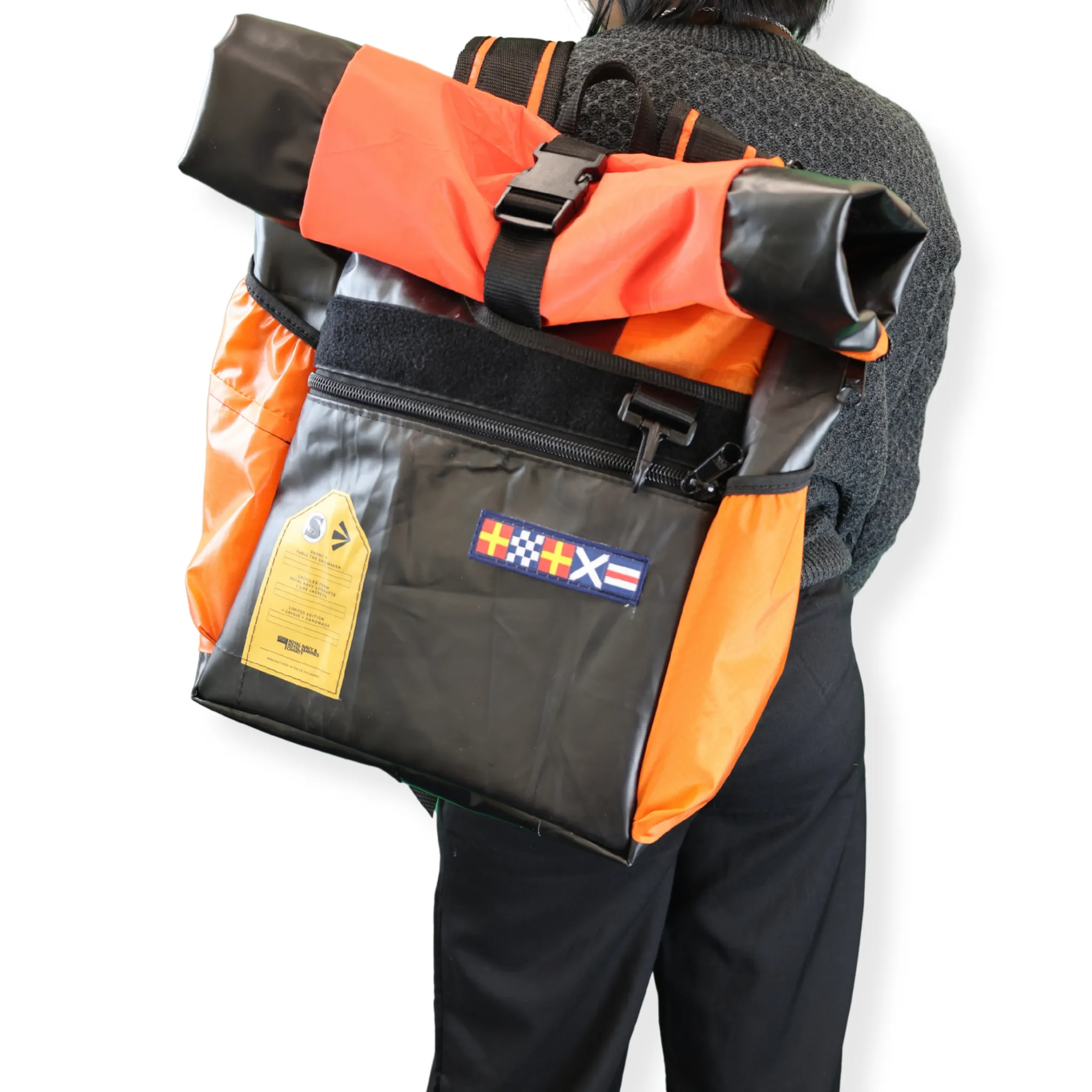 Upcycled Rolltop Backack