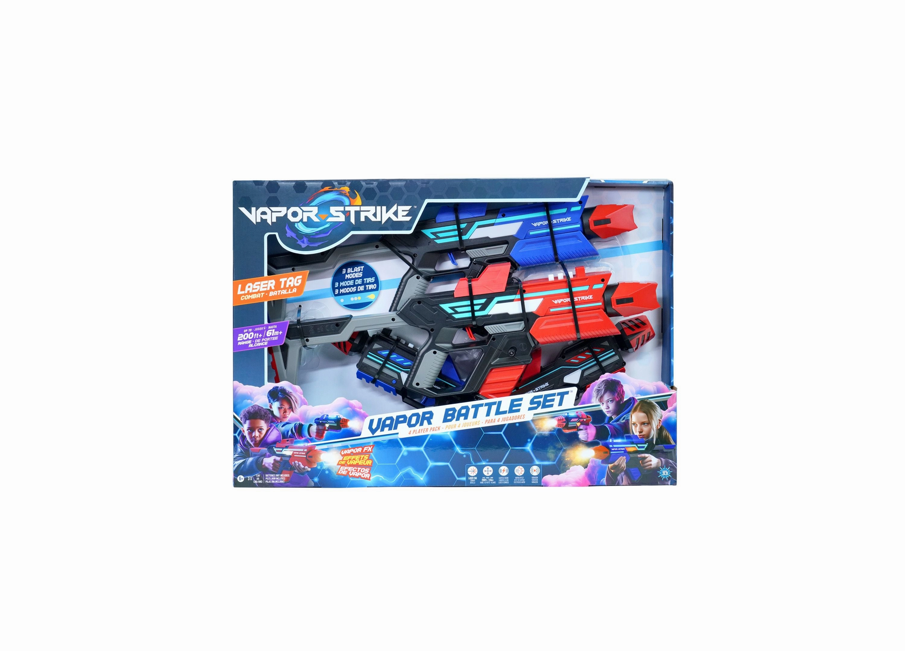 Vapor Strike 4 Player Laser Tag Battle Set
