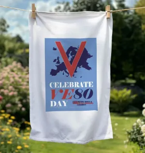 VE Day 80 Tea Towel