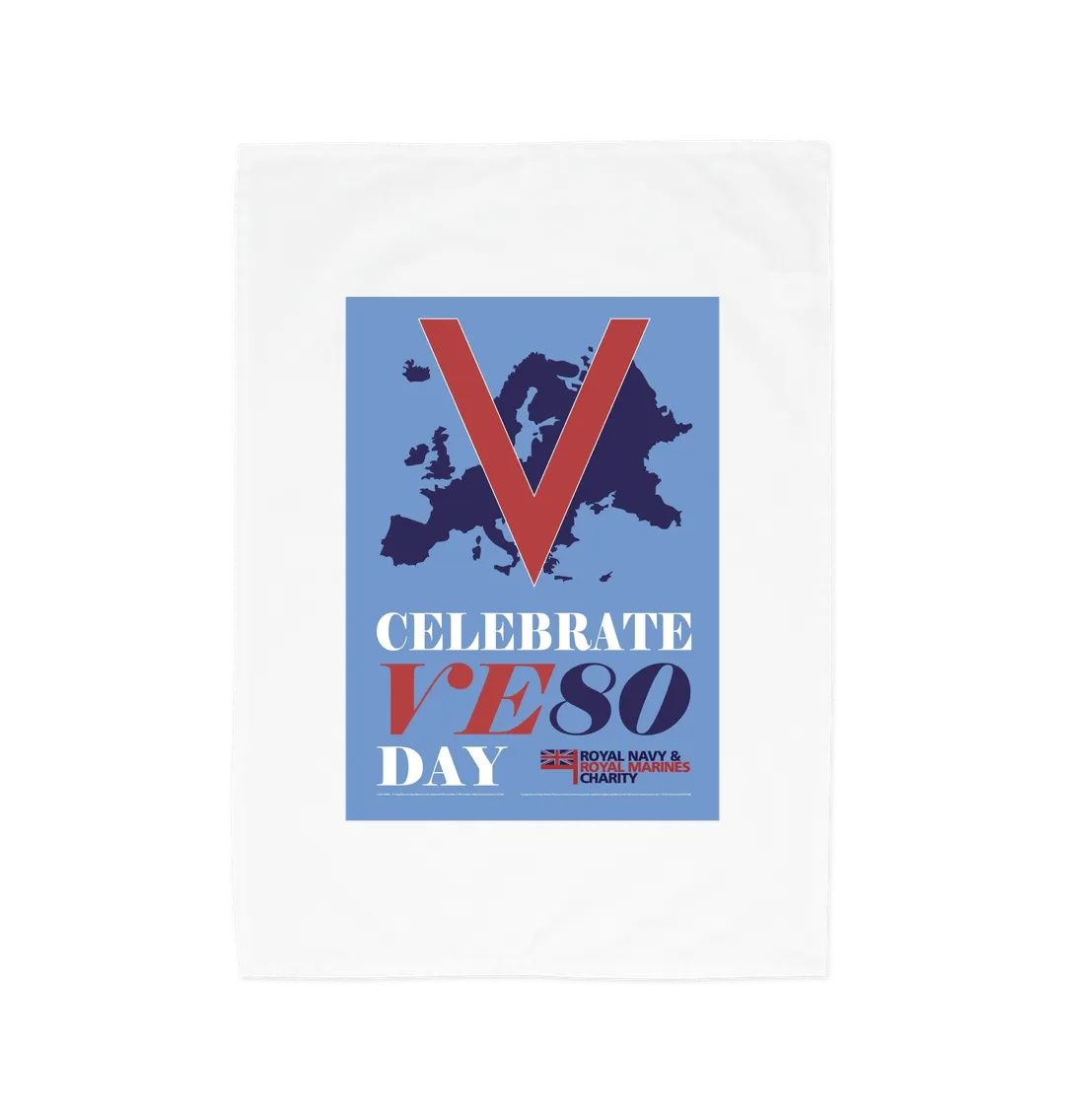 VE Day 80 Tea Towel