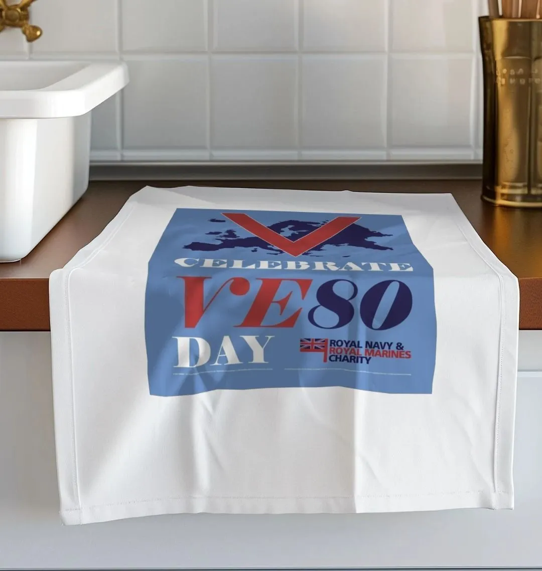 VE Day 80 Tea Towel