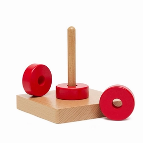 Vertical Single Wooden Stacking Toy