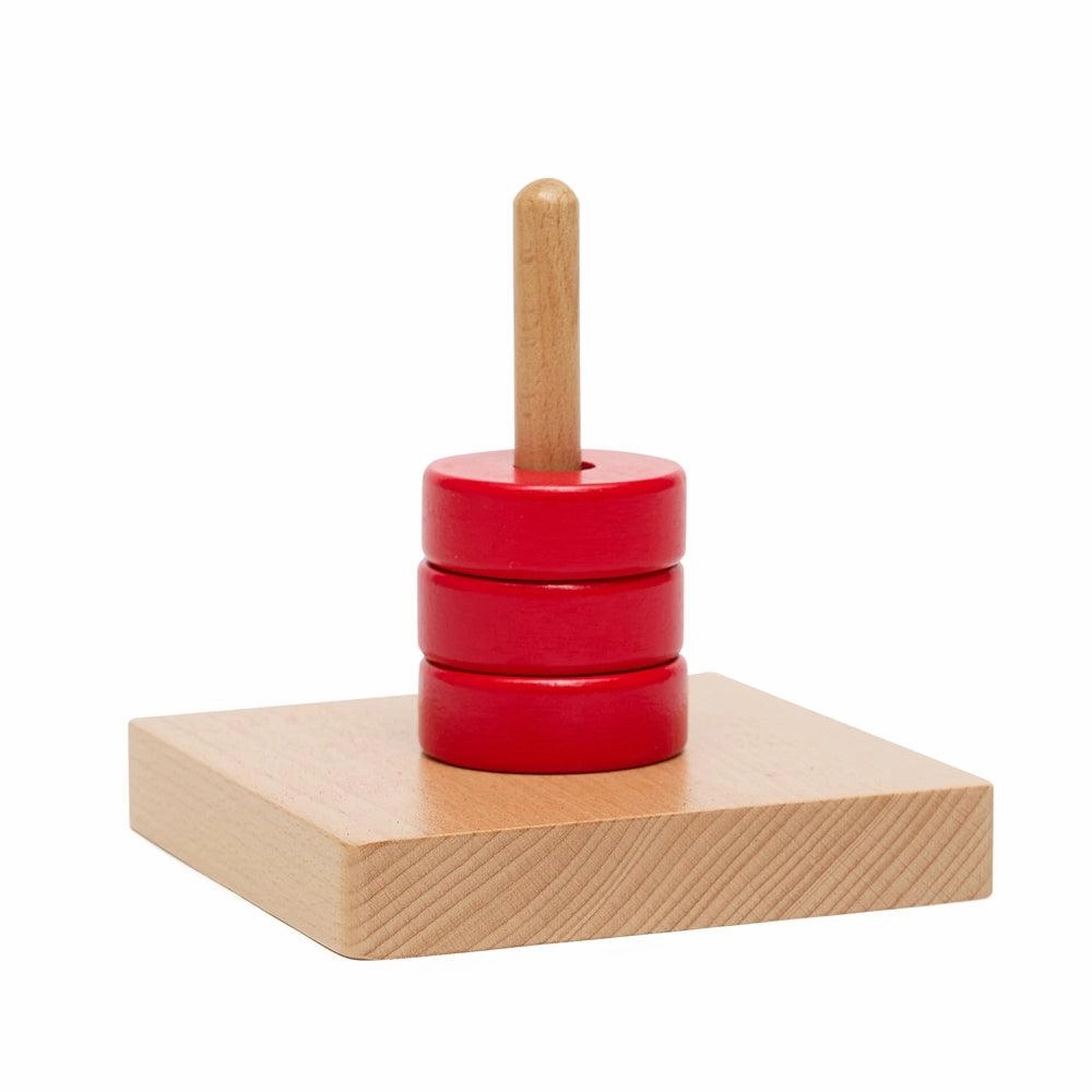 Vertical Single Wooden Stacking Toy