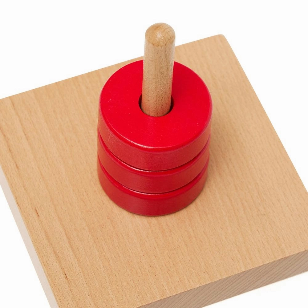 Vertical Single Wooden Stacking Toy
