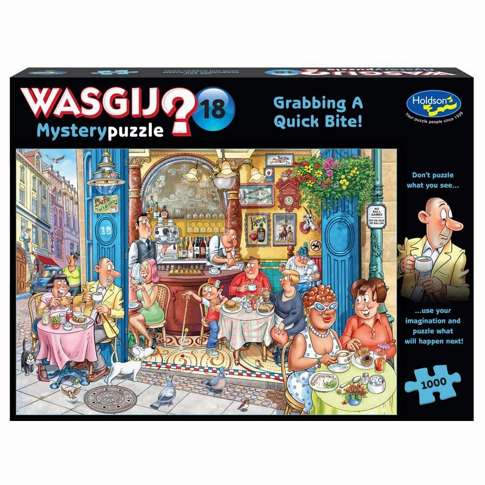 Wasgij Mystery #18 Grabbing A Quick Bite! 1000 Piece Puzzle