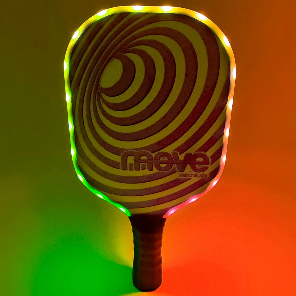 Watchitude Glow-in-the-Dark Pickleball Paddle and Ball Set
