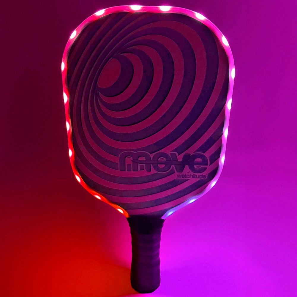 Watchitude Glow-in-the-Dark Pickleball Paddle and Ball Set