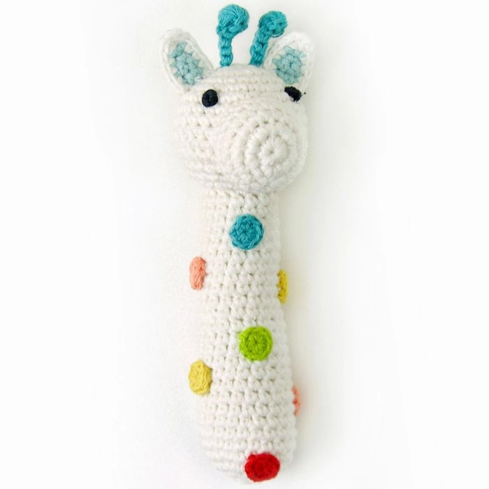 Weegoamigo Crochet Rattle Greedy Giraffe