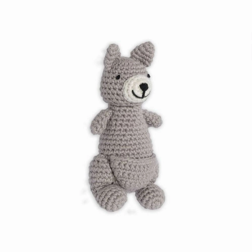 Weegoamigo Crochet Rattle Kind Kangaroo