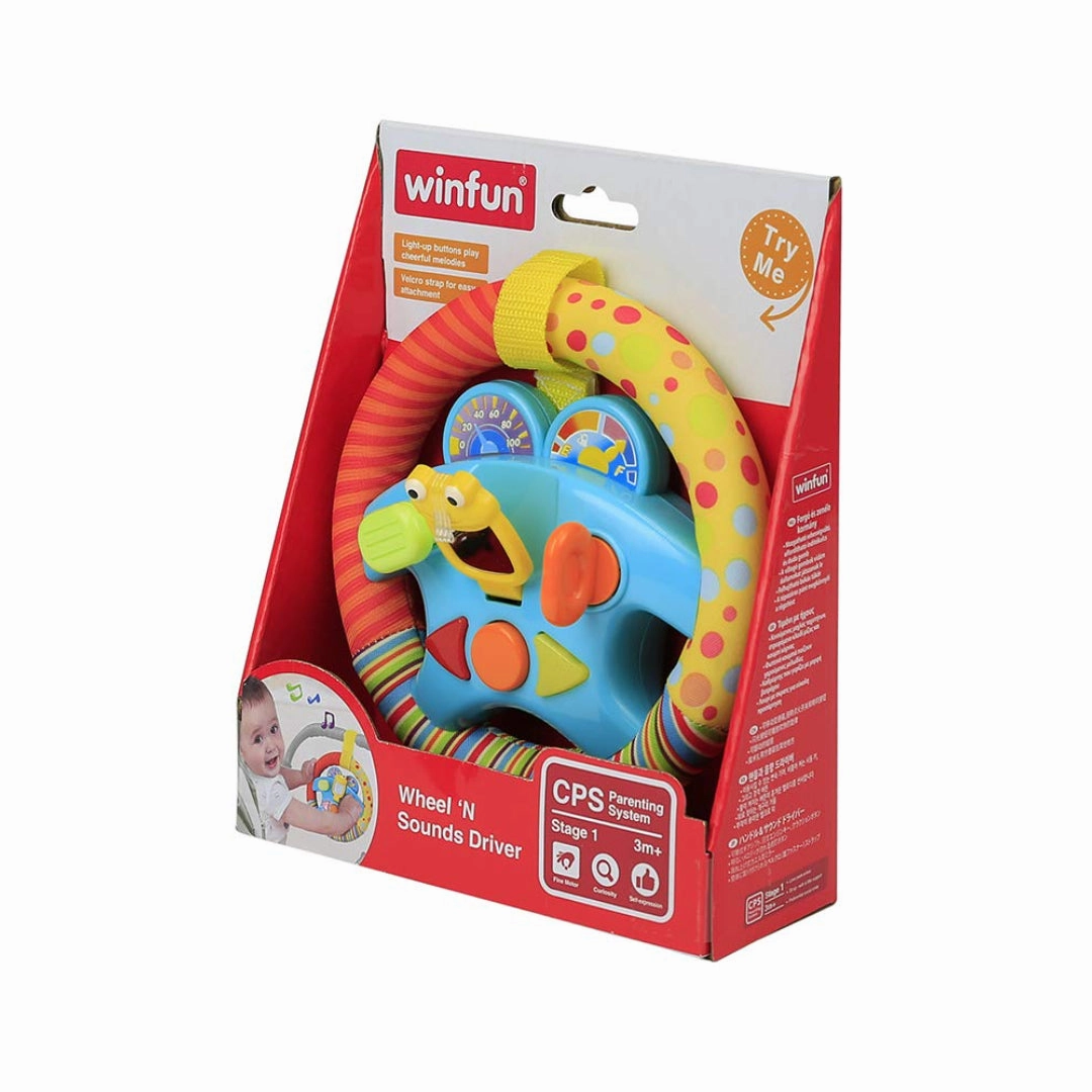 Winfun Wheel N Sounds Driver Toy For 3 Months And Up