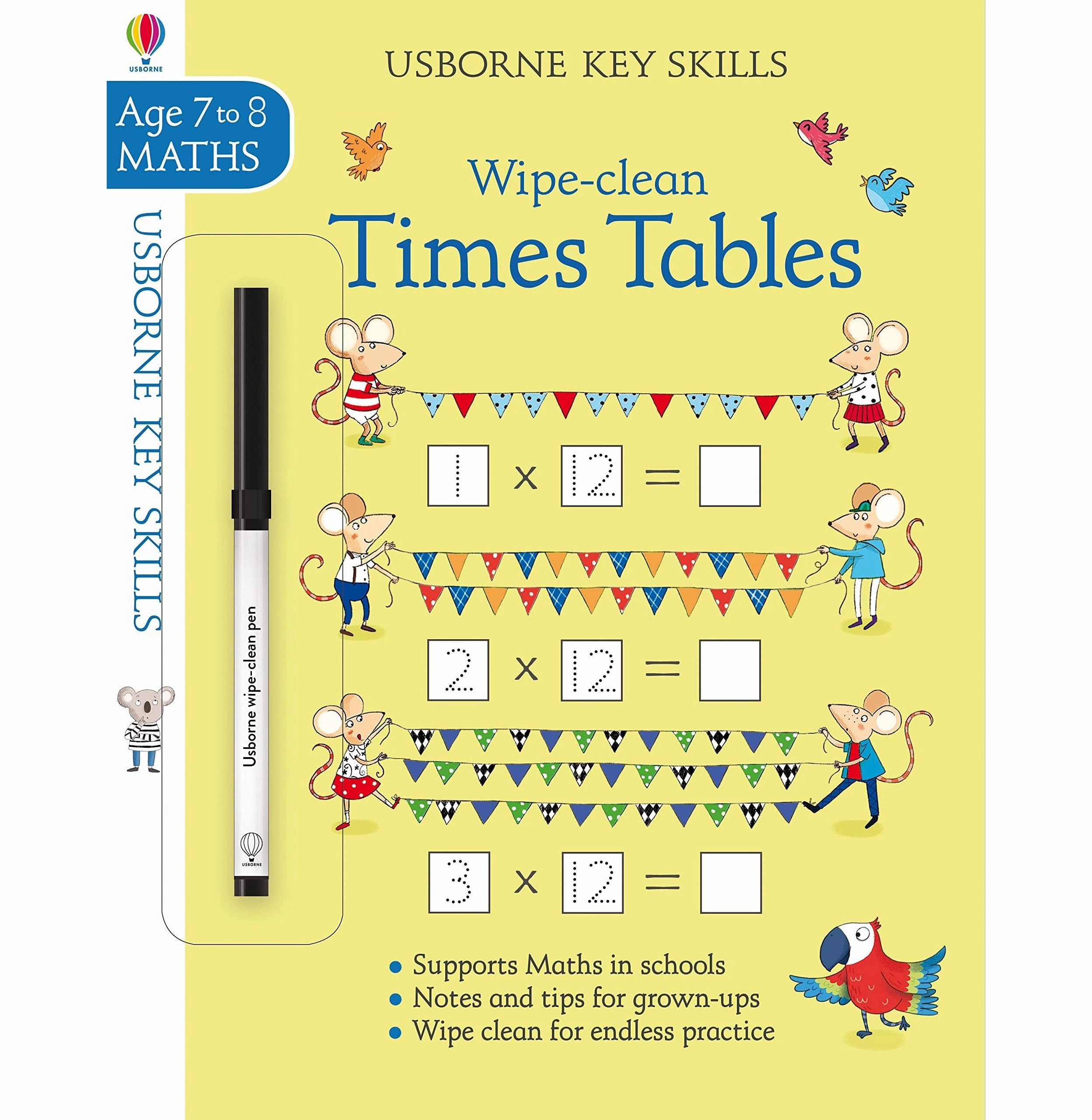 Wipe:clean Times Tables 7:8 [Paperback] Holly Bathie [Paperback] Holly Bathie