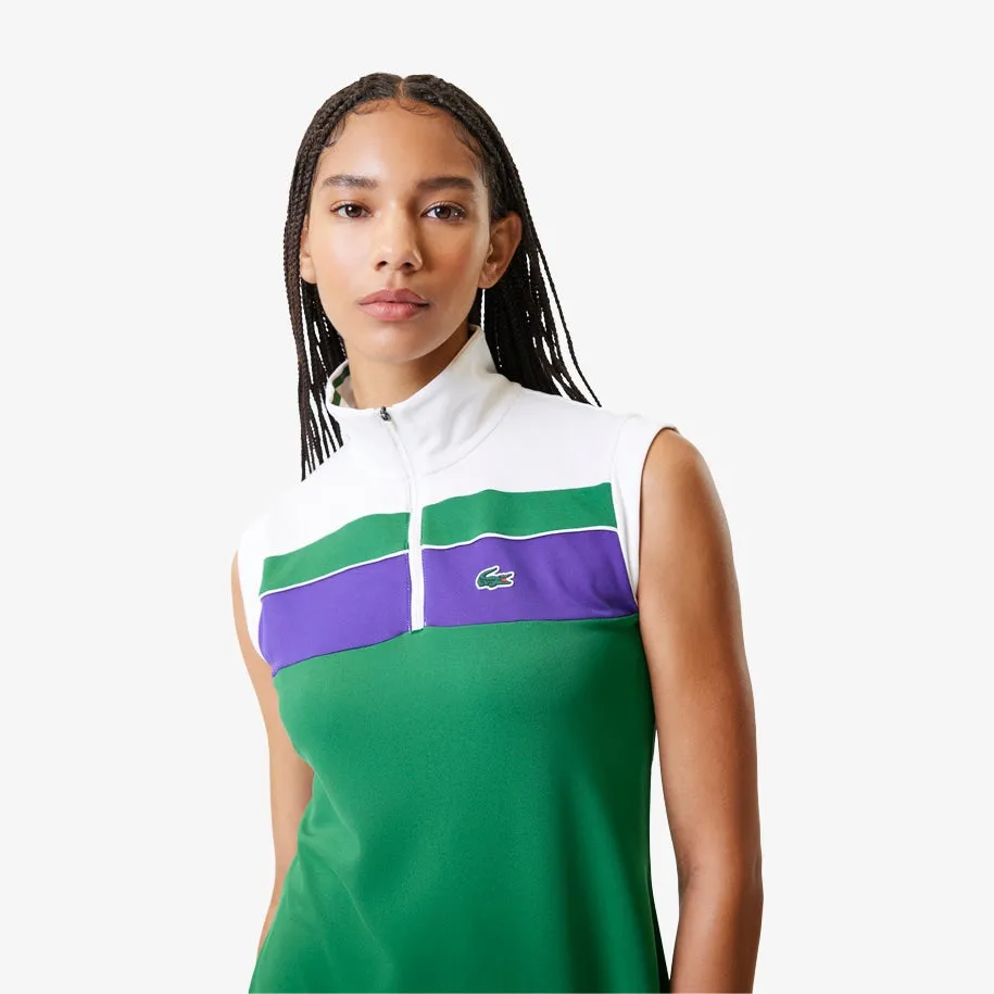Women's Recycled Fiber Tennis Dress with Built-In Shorts Rocket/White Patagonia Clothing