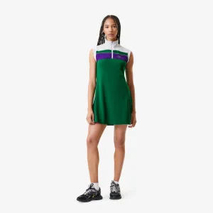 Women's Recycled Fiber Tennis Dress with Built-In Shorts Rocket/White Patagonia Clothing