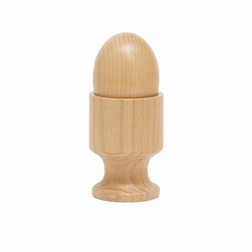 Wooden Object Fitting Exercise Ball Egg and Cup