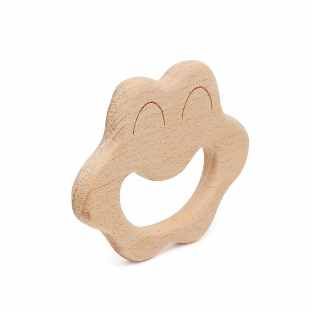 Wooden Smiley Face Teether