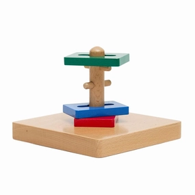 Wooden Twist & Sort Stacking Toy
