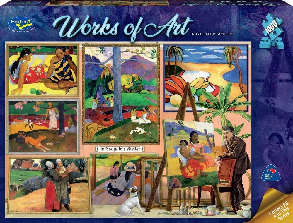 Works Of Art In Gaugains Atelier 1000 Piece Puzzle